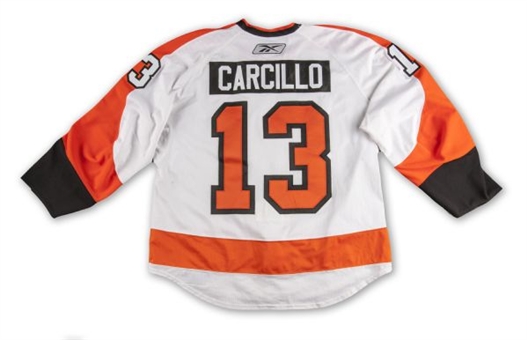 2010/11 Dan Carcillo Game Worn Philadelphia Flyers Road Jersey (Flyers/MeiGray)